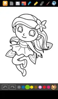 Coloring Fairies Games Screen Shot 3