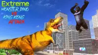 Canavar Dino VS King Kong Saldırı Oyun Screen Shot 3