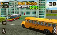High School Bus Driver 2019: Juego de niños gratis Screen Shot 9