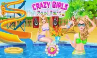 पागल लड़कियों के खेल पूल Screen Shot 0