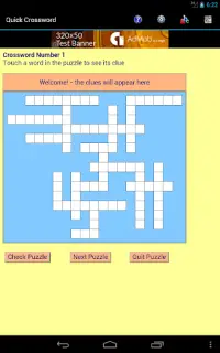 Quick Crossword Screen Shot 5
