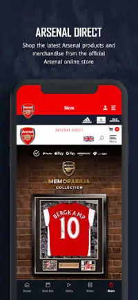 Arsenal Official App Screen Shot 6