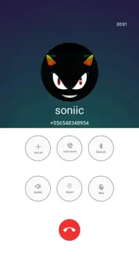 Super SONIC call and chat (simulation) Screen Shot 3