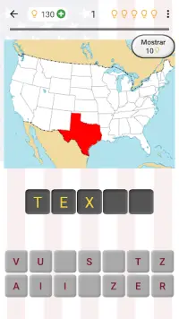 50 Estados de los EE.UU. - Sus mapas y capitales Screen Shot 0