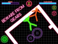 Stickman Fighting : 2 명의 플레이어 재미있는 물리 게임 Screen Shot 2