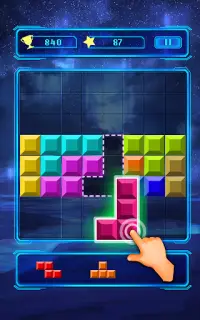 Brick block puzzle - Classic f Screen Shot 3