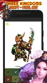 Three Kingdoms Craft Pixel Art - Color By Number Screen Shot 4