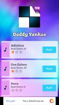 Con Calma - Daddy Yankee Piano Game Screen Shot 0