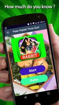 Peter Rabbit Trivia Quiz Screen Shot 0