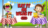 Eat it or Wear It Challenge Kids Game! Win or Lose Screen Shot 4