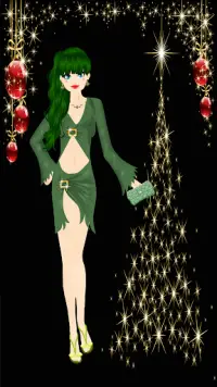 Dress Up Girl Game - Christmas Screen Shot 1