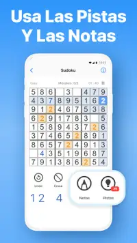 Sudoku - rompecabezas del cerebro Screen Shot 2
