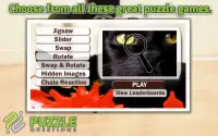 Free Black Cat Puzzles Screen Shot 0