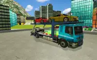 Real car transporter 2017 3D Truck simulator game Screen Shot 1