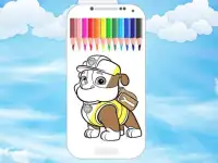 coloring paw patrol game Screen Shot 4