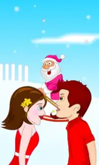 Christmas Kissing Game 2 Screen Shot 1