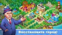 Town Blast: Игра «Три в ряд» - Восстанови Город! Screen Shot 0