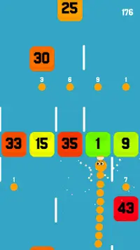 Super Snake & blocks! Snakes Balls & Worm Games Screen Shot 0