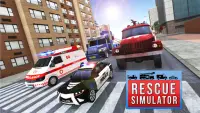 مهمة الإنقاذ في حالات الطوارئ: محاكاة المدينة 911 Screen Shot 2