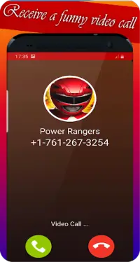 video call from power's rangers, and chat prank Screen Shot 5