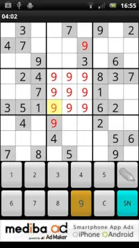 Sudoku juego Screen Shot 2