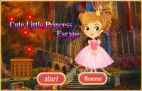 Schattige kleine prinses ontsnappen Screen Shot 1