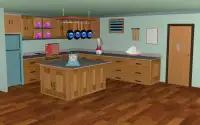 3D Ewakuacji gry Układanka Kuchnia Screen Shot 16