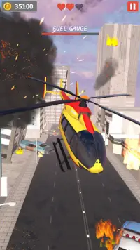 헬리콥터 탈출 -스매시 시티 서바이벌 게임 Screen Shot 2