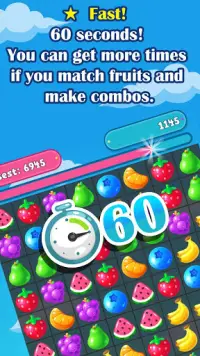 FruitPop Lite - Classical 3-Match Puzzle Game Screen Shot 5