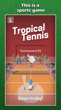 Flicks Tennis Free-カジュアルボールゲーム2020 Screen Shot 0
