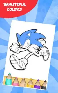 How to color Sonic (Sonic Coloring Game) Screen Shot 3