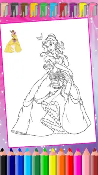 Princess Coloring, Princess Kleurplaten. Screen Shot 4