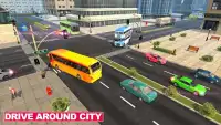 Euro Coach Bus Driving Simulator 2019: Thành phố Screen Shot 7