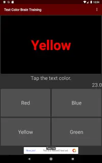 Text Color Brain training Screen Shot 9