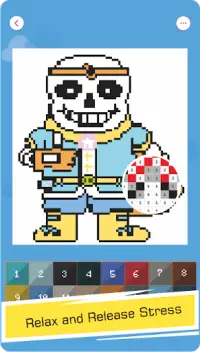 Dream Sans Pixel Art Color By Number Screen Shot 1