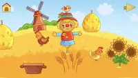 Весёлая ферма: развивающие пазлы для детей малышей Screen Shot 3