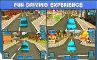 City Cartoon Car Racer Screen Shot 4