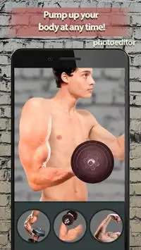 Muscles Workout: Gym Trainer Photo Editor & Maker Screen Shot 0