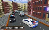 polícia carro rodovia dirigindo Screen Shot 1