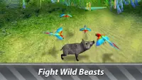 Jungle Parrot Simulator - try wild bird survival! Screen Shot 5