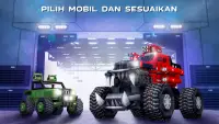 Blocky Cars:robot game & tank Screen Shot 4