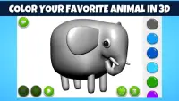 3D книжка-раскраска для детей: Раскраски животные Screen Shot 1