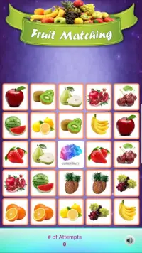 Matching Madness - Fruits Screen Shot 3