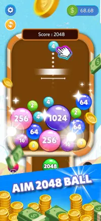 Lucky Ball: Drop 2048 and Win Reward Screen Shot 0