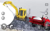 şehir kar üfleyici kamyon: ekskavatör kar küreme Screen Shot 8