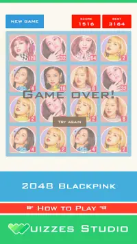2048 Blackpink Special Edition Kpop Game Screen Shot 5
