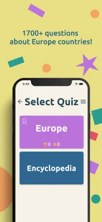 Europe Countries Quiz: Flags & Capitals guess game Screen Shot 4