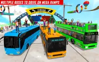 버스 램프 스턴트 게임 : 불가능한 버스 운전 게임 Screen Shot 4