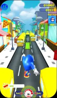 Subway Sonic Ugandan knuckles Temple run Games 3D Screen Shot 3