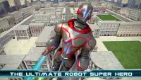 Superhéroe Vuelo Robot Rescate Screen Shot 22